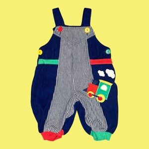 Vintage 80’s Train Overalls